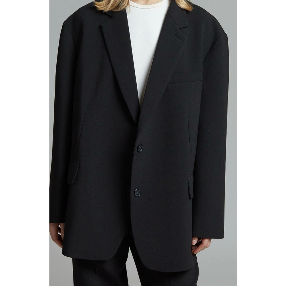 The Frankie Shop Bea Oversized Blazer in Black
